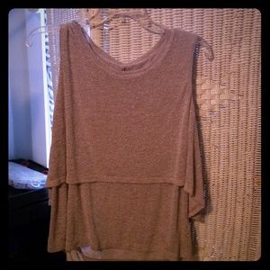 Knitted Ruffled Tank Top